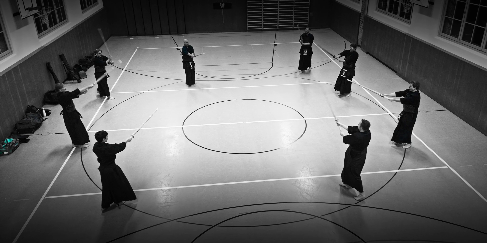 Kendoka beim Training
